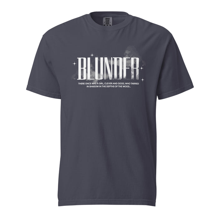 Blunder T-shirt - The Bean Workshop - Blunder Folklore T-Shirt, Bookish Aesthetic, Bookworm Fashion, Cottagecore, Dark Academia, Elspeth Spindle, Fantasy Graphic Tee, Literary Gift, One Dark Window, Rachel Gillig, T-shirt, Trendy.