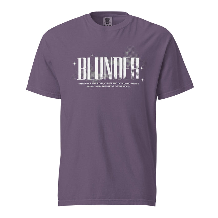 Blunder T-shirt - The Bean Workshop - Blunder Folklore T-Shirt, Bookish Aesthetic, Bookworm Fashion, Cottagecore, Dark Academia, Elspeth Spindle, Fantasy Graphic Tee, Literary Gift, One Dark Window, Rachel Gillig, T-shirt, Trendy.