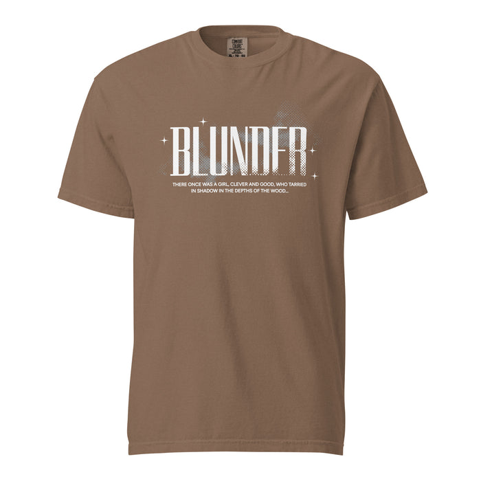 Blunder T-shirt - The Bean Workshop - Blunder Folklore T-Shirt, Bookish Aesthetic, Bookworm Fashion, Cottagecore, Dark Academia, Elspeth Spindle, Fantasy Graphic Tee, Literary Gift, One Dark Window, Rachel Gillig, T-shirt, Trendy.