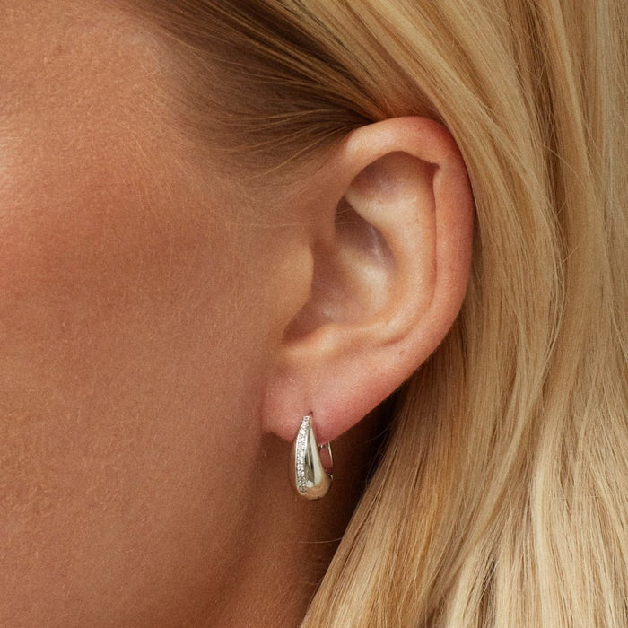 Bonfire earrings in Silver