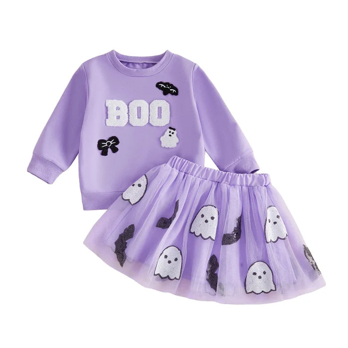 BOO Purple Tulle Skirt Outfit