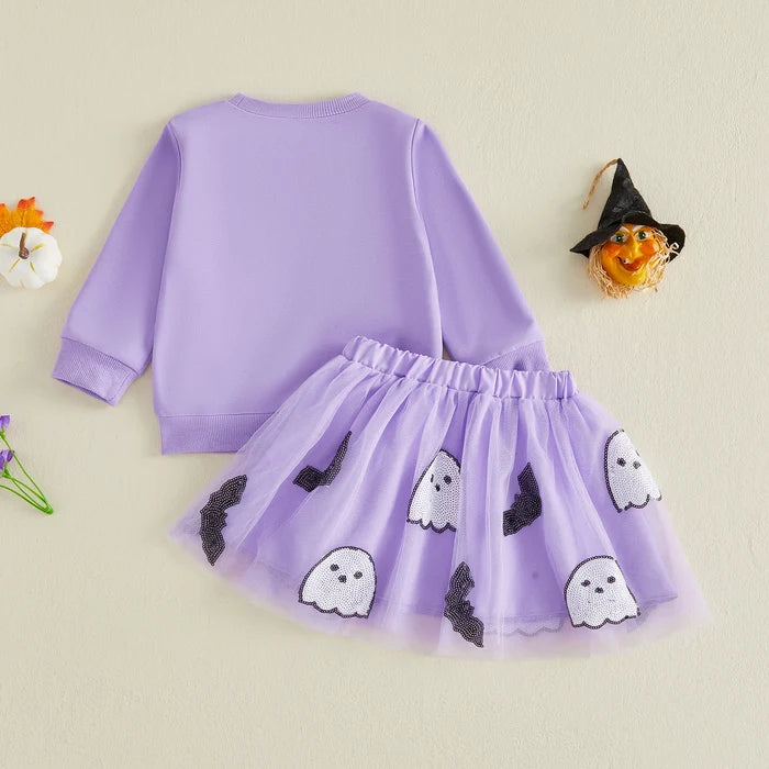 BOO Purple Tulle Skirt Outfit