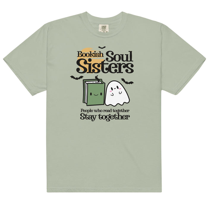 Bookish Soul Sisters Tee Shirt - The Bean Workshop - book lovers, bookaholic, box tee, halloween