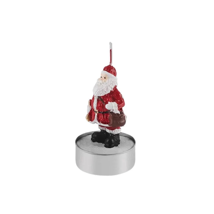 Bougie à réchaud Karaca Noël Père Santa, 3 pièces, 18,5X6,7 cm