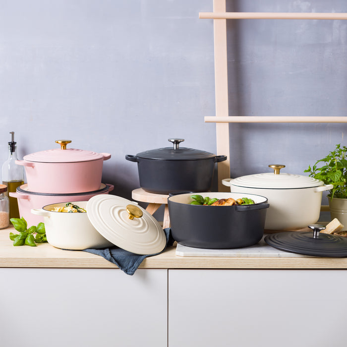 Bourgogne braadpan 24cm/4.2L Blush pink