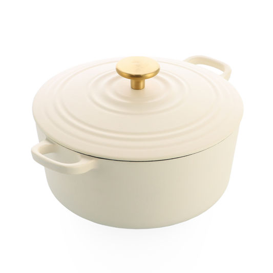Bourgogne braadpan 24cm/4.2L Cream White