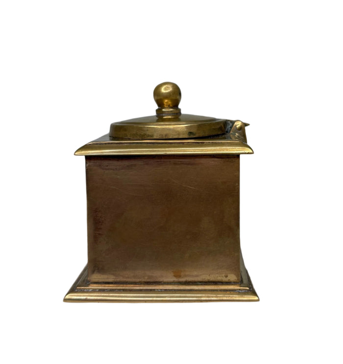Brass Inkwell.