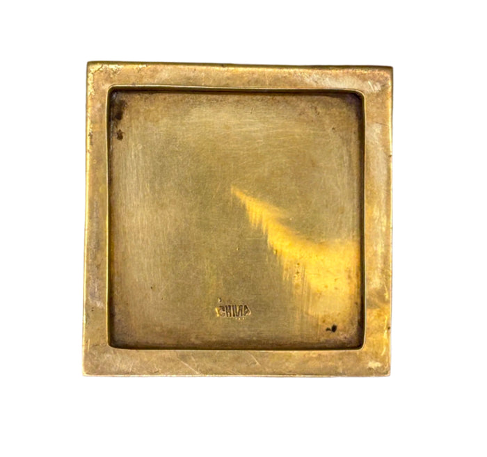 Brass Inkwell.
