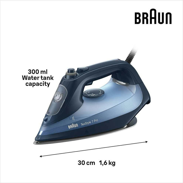 Braun TexStyle 7 Pro Steam Iron Blue – view 3