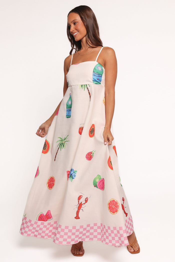 Petal and Pup USA DRESSES Brea Maxi Dress - Tutti Fruitti (Hold for Amazon)