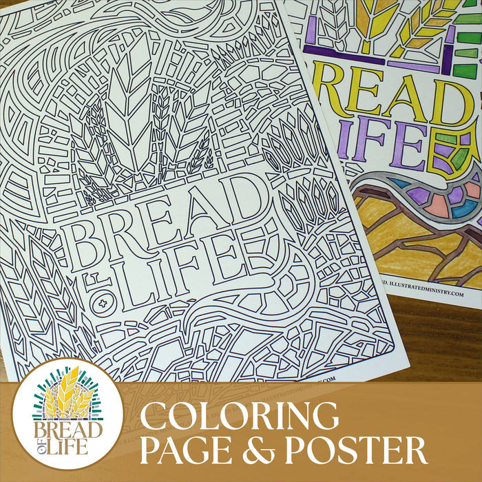 Bread of Life Coloring Page & Poster