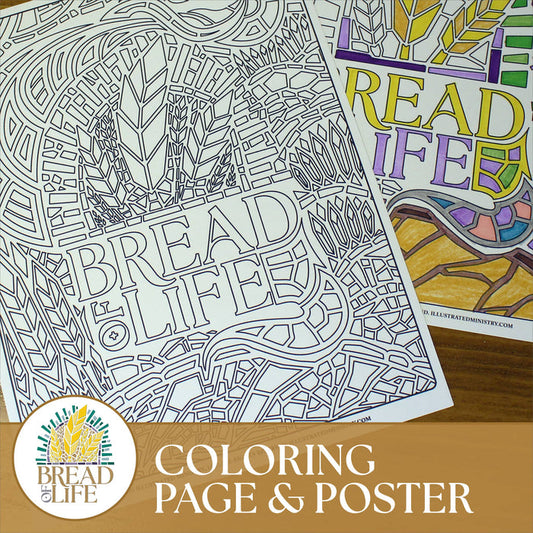 Bread of Life Coloring Page & Poster