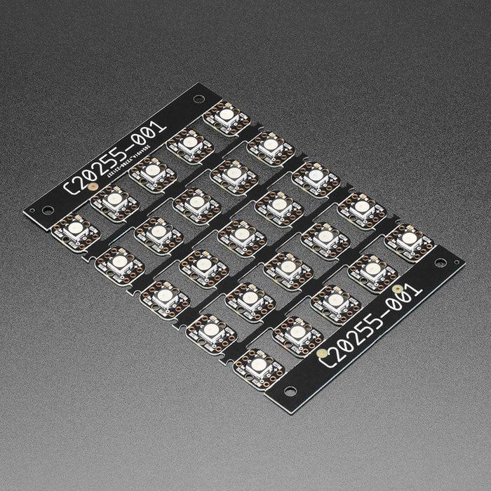 Breadboard-friendly RGB Smart NeoPixel - Sheet of 25 by Adafruit - The Pi Hut