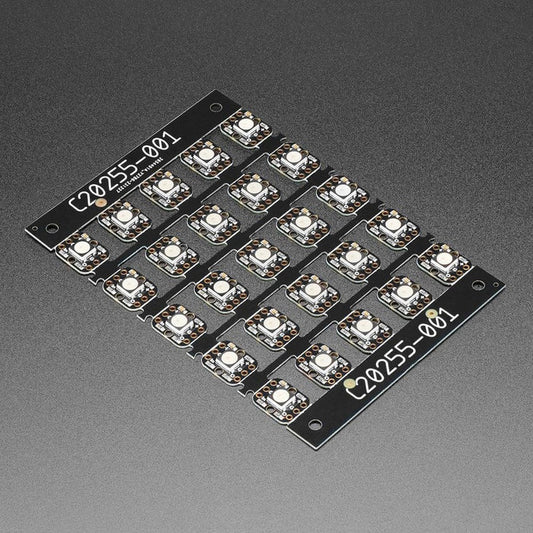 Breadboard-friendly RGB Smart NeoPixel - Sheet of 25 by Adafruit - The Pi Hut