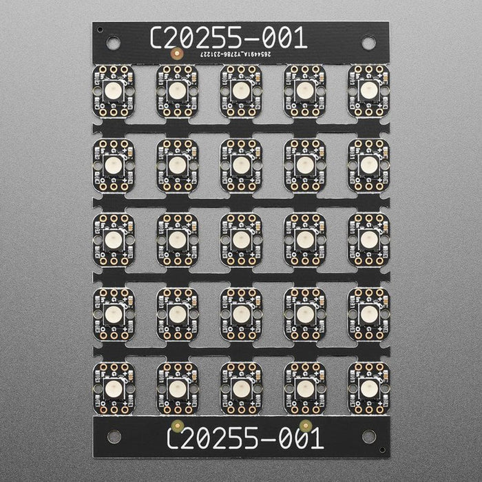 Breadboard-friendly RGB Smart NeoPixel - Sheet of 25 by Adafruit - The Pi Hut