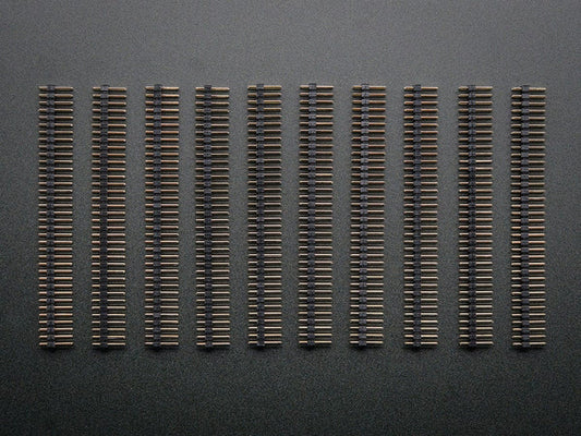 Break-away 0.1" 2x36-pin strip dual male header (10 pieces) by The Pi Hut - The Pi Hut