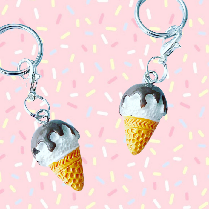 Bridle Charm: Ice Cream Cone 🍦 Hot Fudge