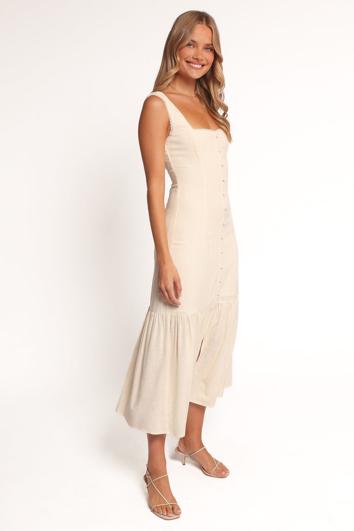 Petal and Pup USA DRESSES Brisa Maxi Dress - Cream