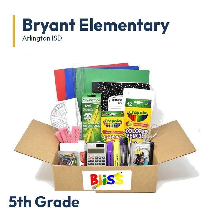 Bryant Elementary 5th Grade School Supply Kit