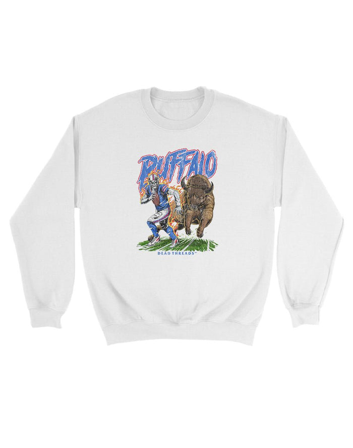 BUFFALO FOOTBALL v2 KIDS CREWNECK SWEATSHIRT – Kids clothes – Dead Threads Apparel
