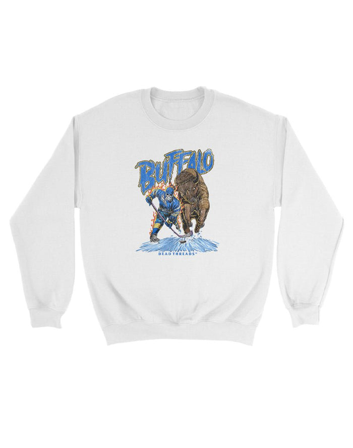 BUFFALO HOCKEY KIDS CREWNECK SWEATSHIRT – Kids clothes – Dead Threads Apparel