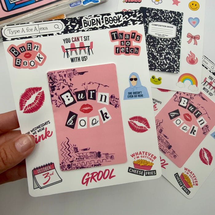 Burn Book Jumbo Journaling Interactive Sticker