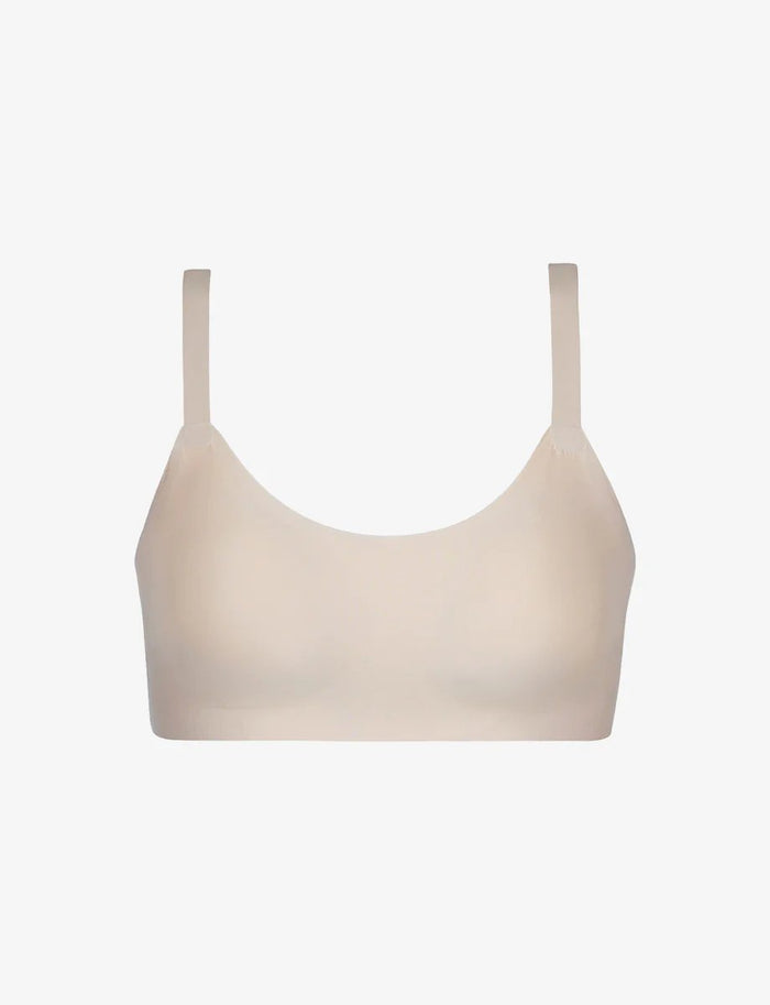Butter Soft-Support Adjustable Bralette in Beige
