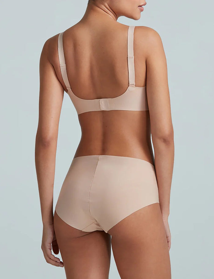 Butter Soft-Support Adjustable Bralette in Beige