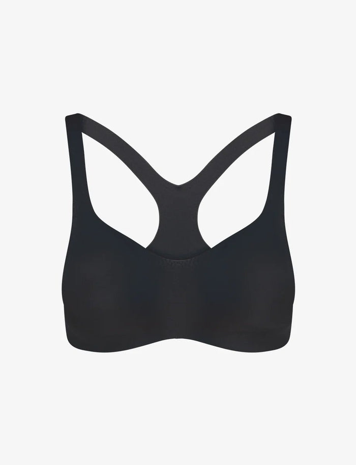 Butter Soft-Support Racerback Bralette in Black
