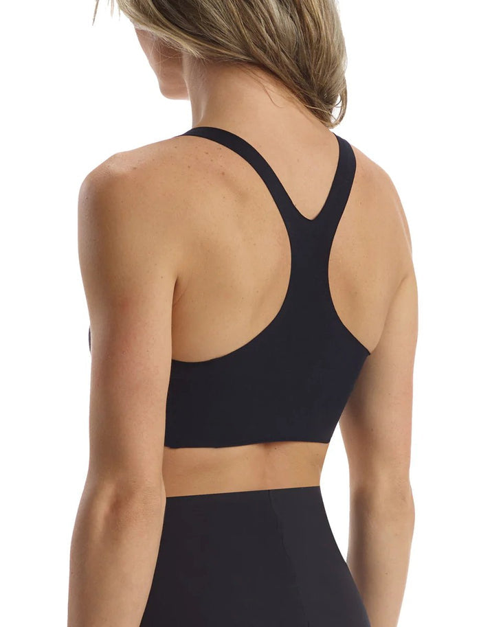 Butter Soft-Support Racerback Bralette in Black