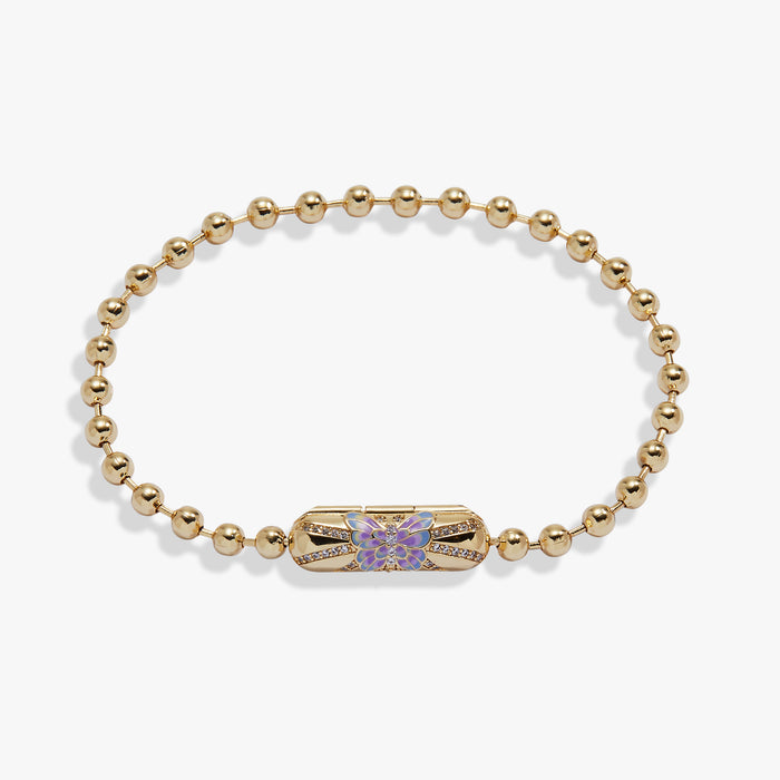 Butterfly Barrel Closure Bracelet
