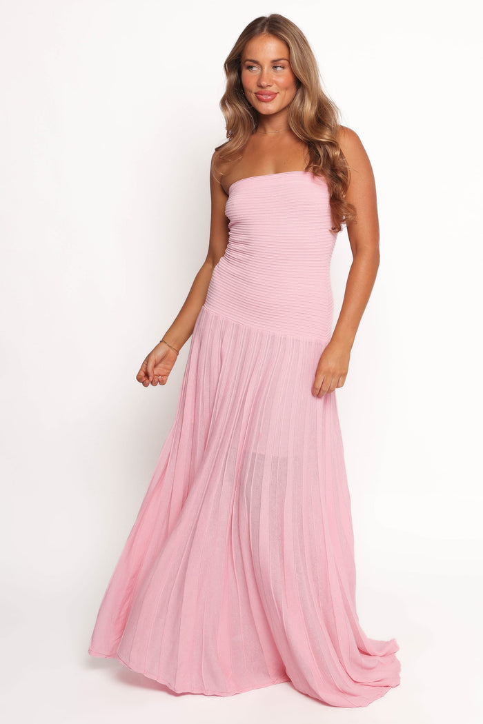 Petal and Pup USA DRESSES Cadenza Strapless Maxi Dress - Pink