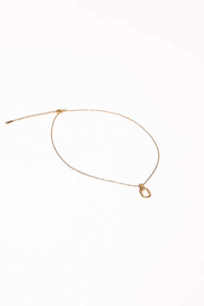 Petal and Pup USA ACCESSORIES Cagnes Necklace - Gold One Size