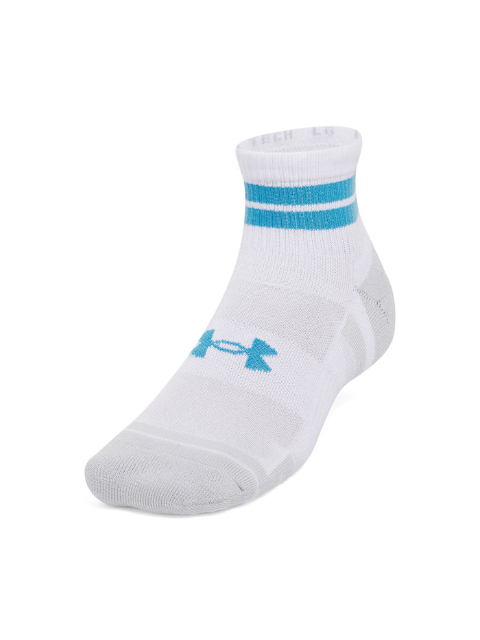 Calcetín unisex Under Armour performance 3-pack low blanco