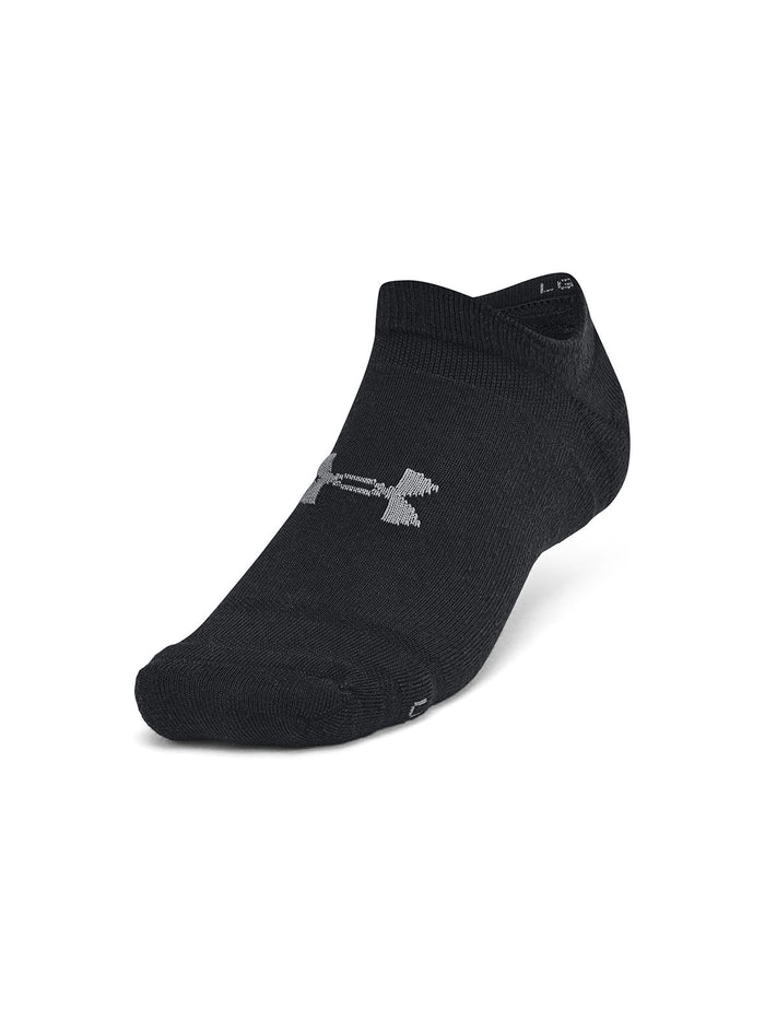 Calcetín unisex Under Armour essential cushion 6-pack negro no show