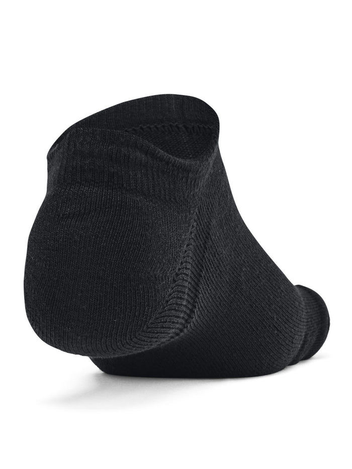 Calcetín unisex Under Armour essential cushion 6-pack negro no show