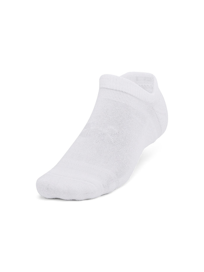 Calcetín unisex Under Armour essential cushion 6-pack no show blanco
