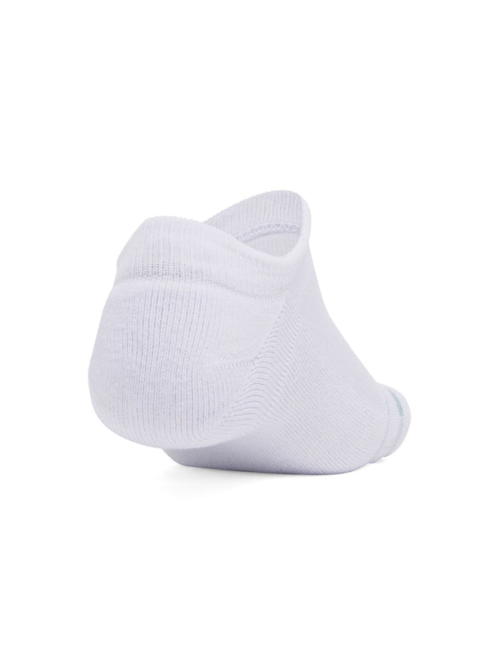 Calcetín unisex Under Armour essential cushion 6-pack no show blanco