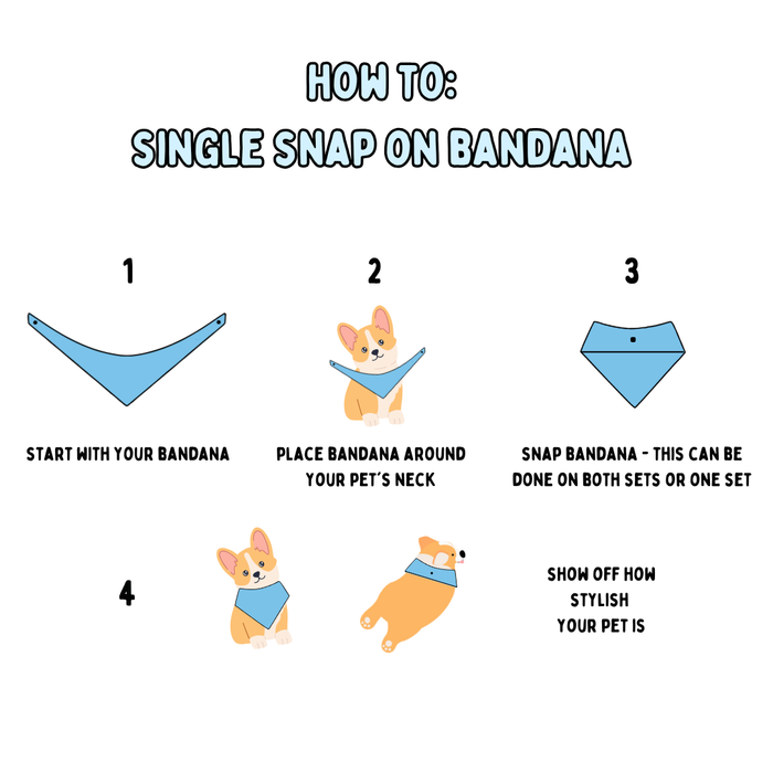 Camping - Single Snap Bandana