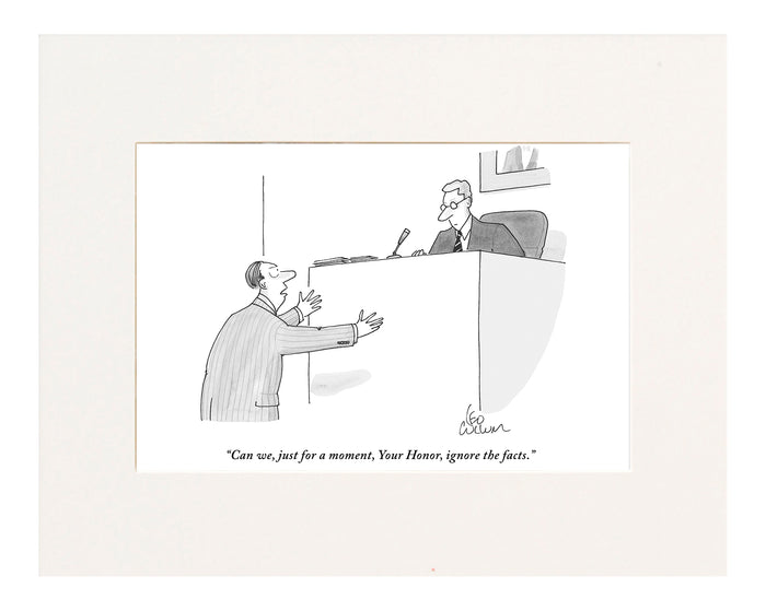Can We Ignore the Facts Cartoon Print