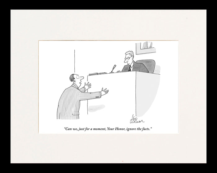 Can We Ignore the Facts Cartoon Print