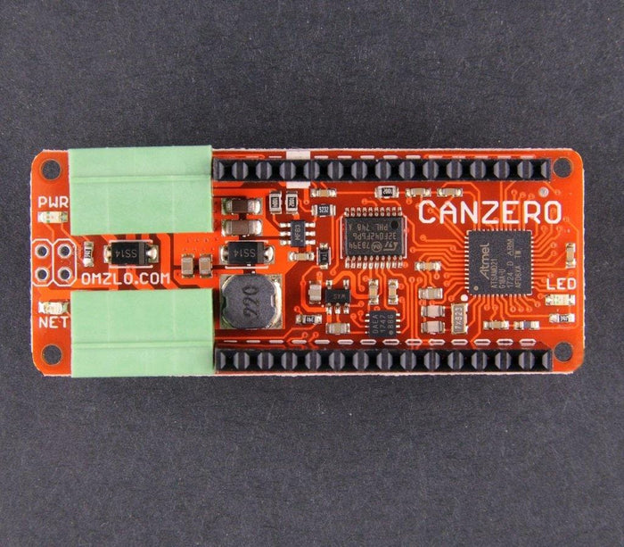 CANZERO - Arduino MKR Zero-Compatible IoT Node (unsoldered) [discontinued] by Omzlo - The Pi Hut