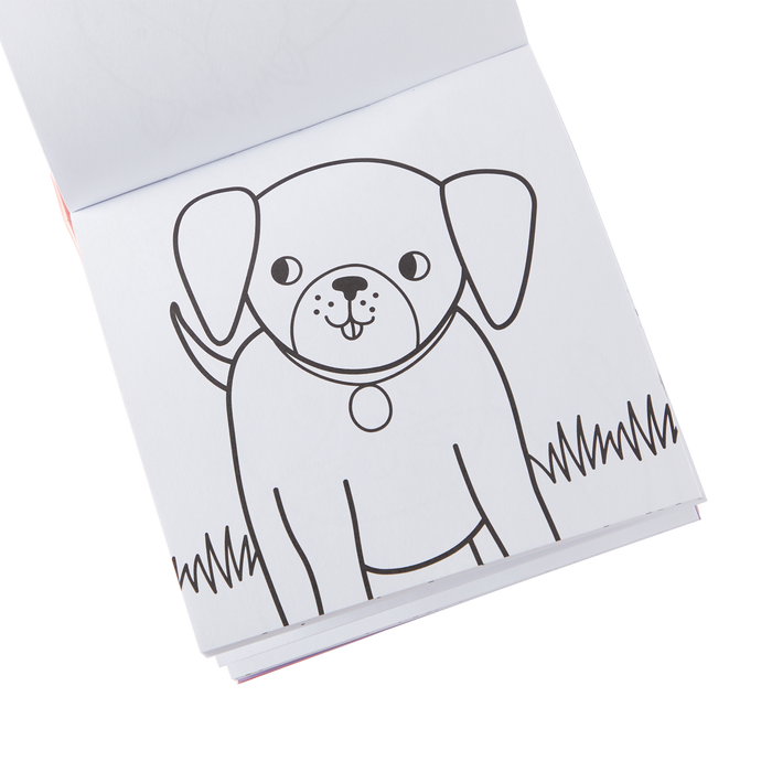OOLY inside view of Carry Along Coloring Book Set - Pet Pals