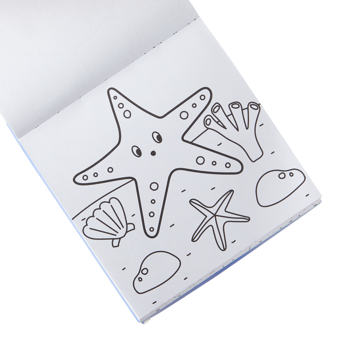 OOLY inside view of Carry Along Coloring Book Set - Sea Life