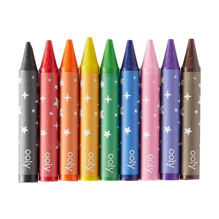 OOLY view of Carry Along Coloring Book Set - Sea Life crayons