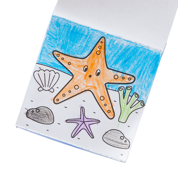 OOLY inside view of Carry Along Coloring Book Set - Sea Life