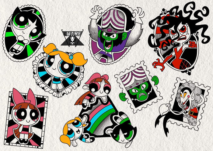 Cartoon Network inspired designs by Emily