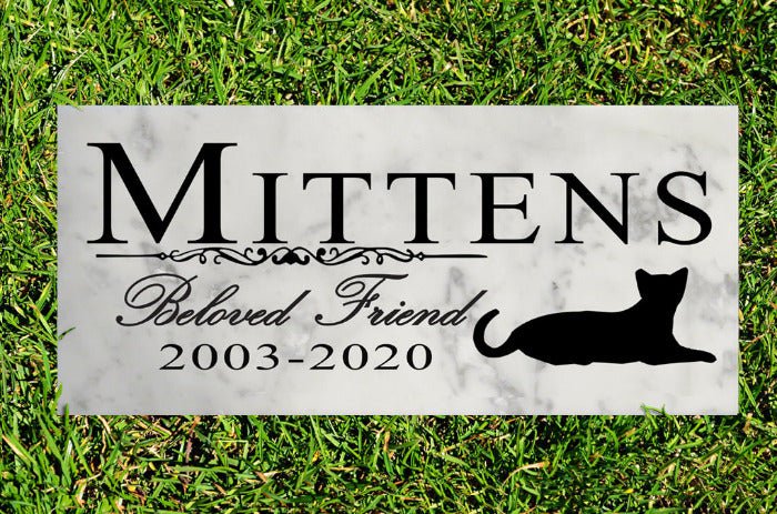 cat grave marker beloved friend