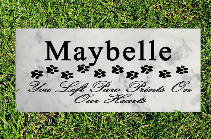 Cat Memorial Stone You Left Paw Prints On My Heart