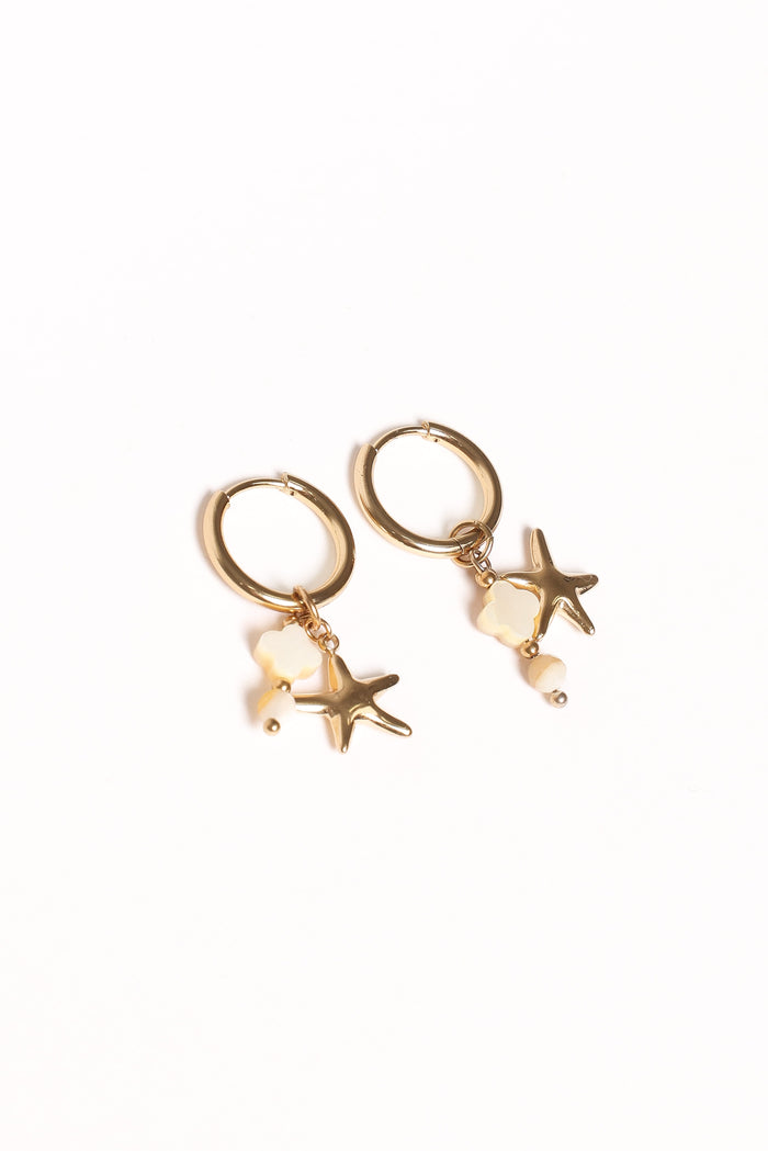 Petal and Pup USA ACCESSORIES Catania Charm Earrings - Gold One Size
